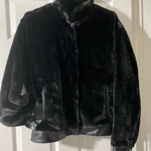 @@@@Bagatelle@@@@ Bagatelle. NYC Black Faux Fur Jacket. Size: XL   NWT